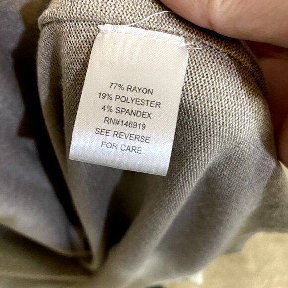 All @ Once light brown fringe pocket batwing knit cardigan. Size medium - Picture 9 of 10